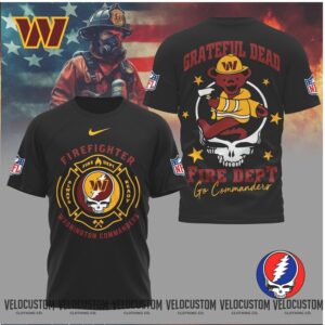 Washington Commanders Firefighter Grateful Dead Fire Dept Shirt