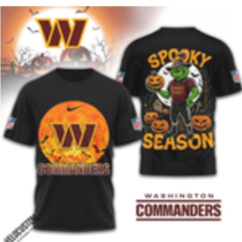 Washington Commanders Grinch Spooky Season Halloween Shirt Washington Commanders Grinch Spooky Season Halloween Shirt