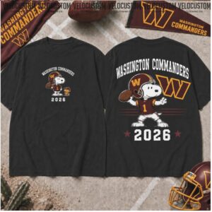 Washington Commanders Snoopy Football 2026 Shirt