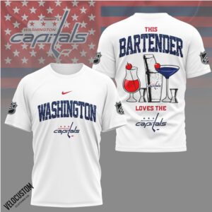 Washington Hockey Bartender Loves the Capitals Shirt