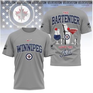 Winnipeg Hockey Bartender Loves the Jets Shirt