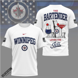 Winnipeg Hockey Bartender Loves the Jets Shirt